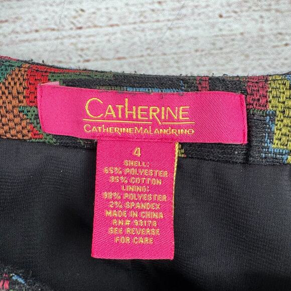 Catherine Malandrino Knit Southwest Aztec Print Jacket Women's 4 Black/Red/Green - Picture 11 of 14